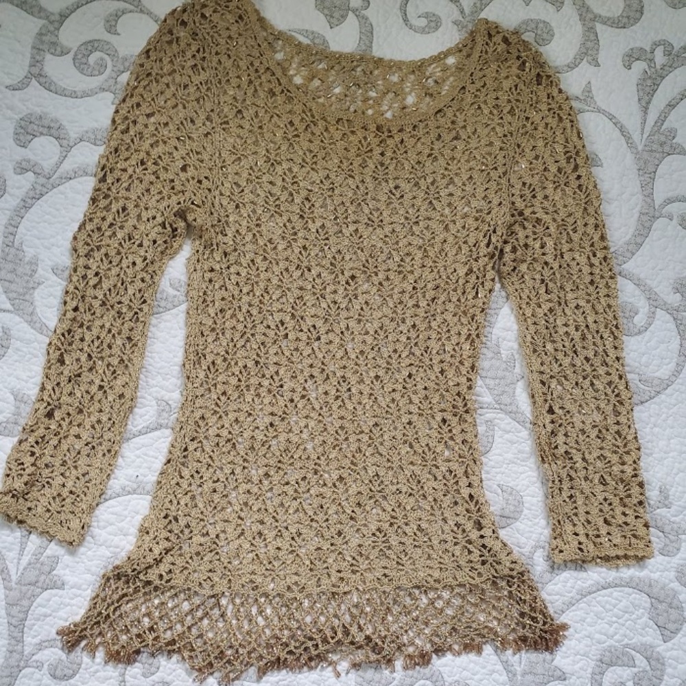 Unique beaded sequins blouse - Picture 2 of 5